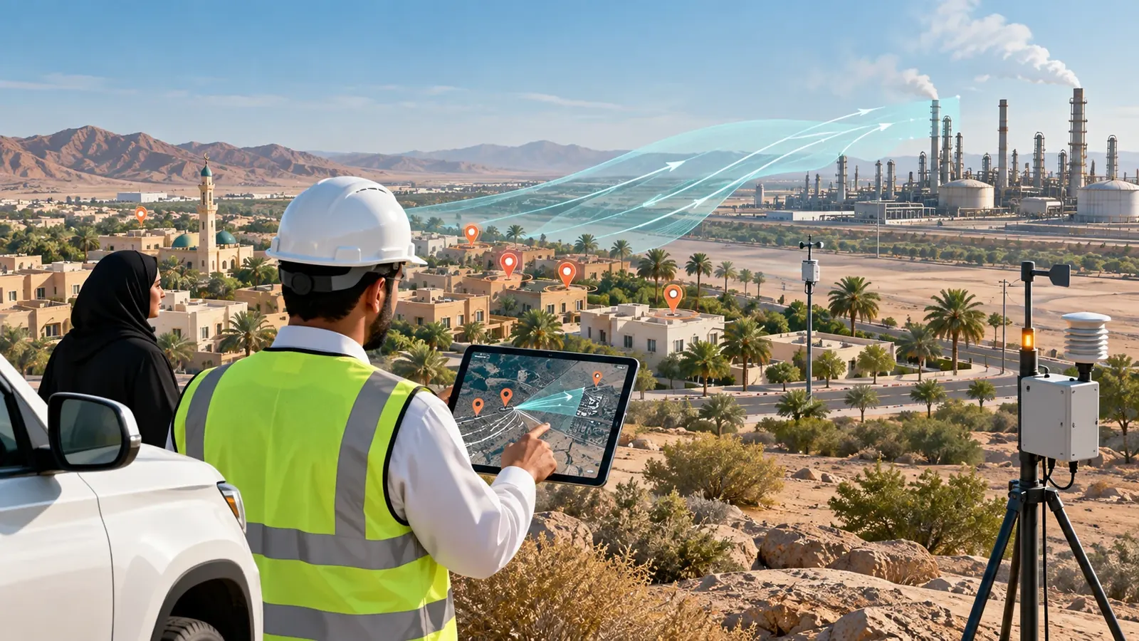 Community odour complaint investigation workflow in Saudi Arabia