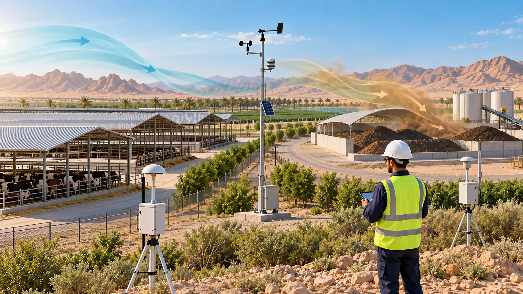 Livestock and fertiliser odour monitoring in Saudi Arabia