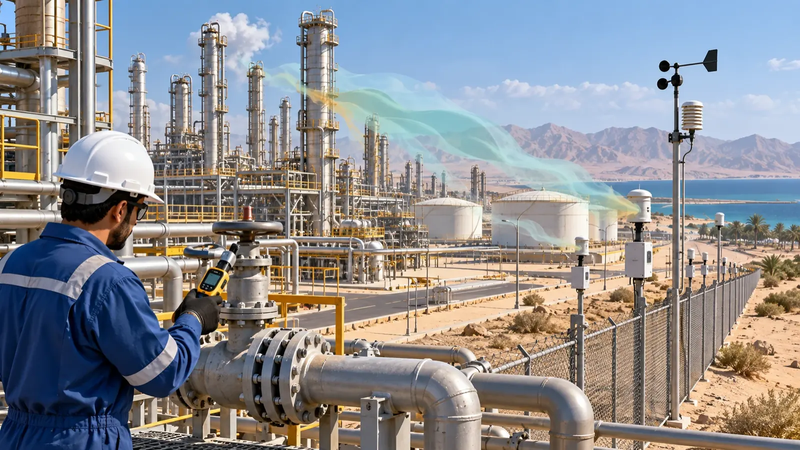 Oil, gas and petrochemical odour and VOC investigation in Saudi Arabia